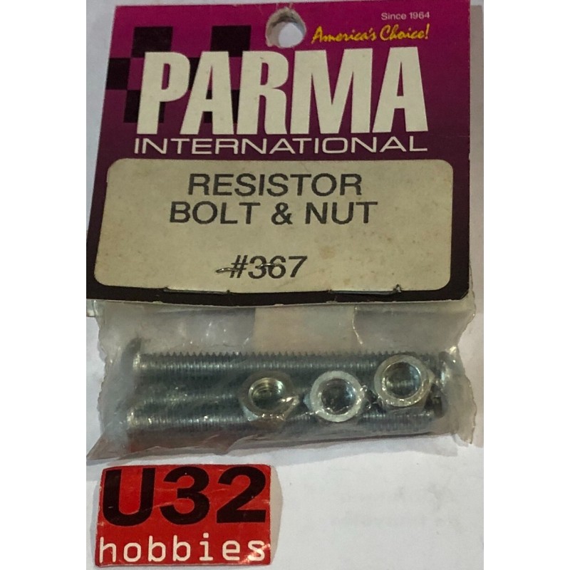 SLOT CAR PARMA 367 RESISTOR BOLT & NUT 3 UNITS