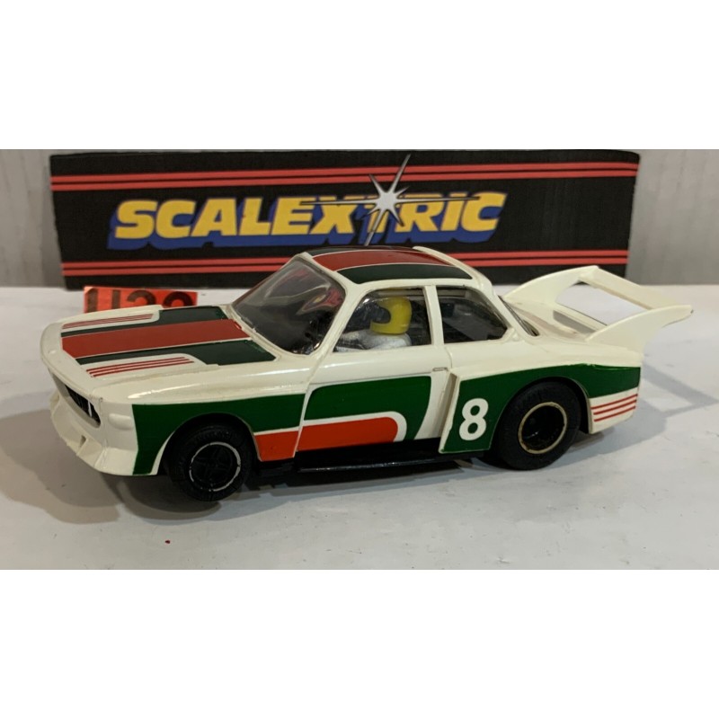 SLOT CAR TRIANG SCALEXTRIC C116 BMW 3.0 CSL -8 BLANCO/VERDE