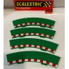 SCALEXTRIC BORDE CURVA INTERIOR PARA LA PARTE EXTERIOR 4UNIDADES