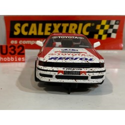 SLOT CAR SCX SCALEXTRIC  ALTAYA TOYOTA CELICA GT4 -2 EF.BARRO C.SAINZ-LMOYA