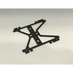 SCALEAUTO SC-8158C SOPORTE CENTRAL H CARBINO 1.2mm MEDIA PARA CHASIS SC8003 GT3