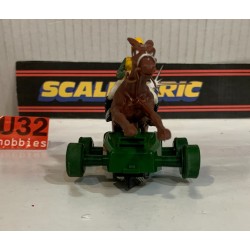 SLOT CAR TRIANG SCALEXTRIC CABALLO HORSE CON JINETE