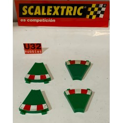 SCALEXTRIC BORDE CURVA INTERIOR PARA INTERIOR 4UNIDADES