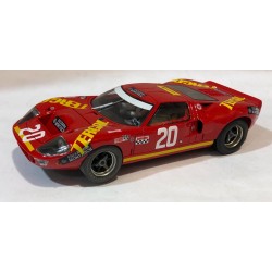 SLOT CAR FLY 88046 A-181 FORD GT 40 -20 6H.JARAMA 1969 TERGAL JUNCADELLA-SPICE