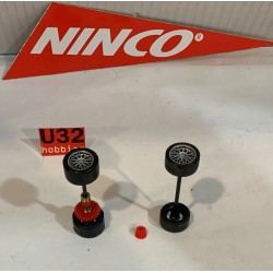 NINCO EJE DELANTERO Y TRASERO COMPLETO + PIÑON MOSLER MT900