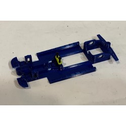 U3D CHASIS 3D CITROEN ZX KIT CAR EN LINEA  AZUL TEAM SLOT