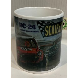SCALEXTRIC EXIN TRIANG TAZA CON TAMPOGRAFIA CAJA RC24 CIRCUITO MINI COOPER