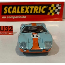 SLOT CAR SCX SCALEXTRIC ALTAYA FORD GT 40  -6 GULF WINNER LE MANS 1969 J.ICKX