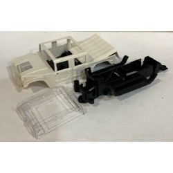 SLOT CAR POWER SLOT 86051 HUMMER H1 PICK UP KIT WHITE