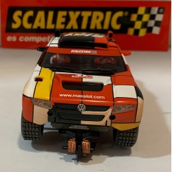 SLOT CAR SCX SCALEXTRIC 6424 VOLKSWAGEN TOUAREG -7 MAS SLOT FIRMA DEL PILOTO