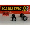 SLOT CAR SCX SCALEXTRIC EJE DELANTERO Y TRASERO COMPLETO FIAT SEAT 1000 ABARTH