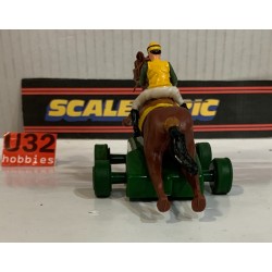 SLOT CAR TRIANG SCALEXTRIC CABALLO HORSE CON JINETE