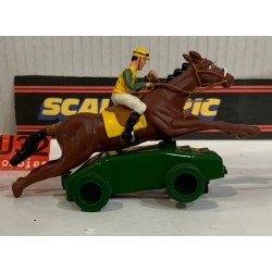 SLOT CAR TRIANG SCALEXTRIC CABALLO HORSE CON JINETE