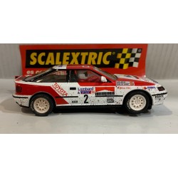 SLOT CAR SCX SCALEXTRIC  ALTAYA TOYOTA CELICA GT4 -2 EF.BARRO C.SAINZ-LMOYA
