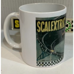 SCALEXTRIC EXIN TRIANG TAZA CON TAMPOGRAFIA CAJA AV70 CURVA ALTA VELOCIDAD