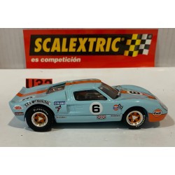 SLOT CAR SCX SCALEXTRIC ALTAYA FORD GT 40  -6 GULF WINNER LE MANS 1969 J.ICKX