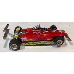 SLOT CAR POLICAR CAR09A FERRARI 126 C2 -28 F1 LONG BEACH GP 1982 DIDIER PIRONI