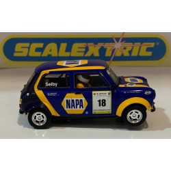 SLOT CAR SUPERSLOT H4414 MINI COOPER MIGLIA -18 NAPA LEWYS SELBY SCALEXTRIC UK