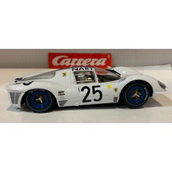 SLOT CAR CARRERA EXCLUSIV 20207 FERRARI 330/P4/412P -25 NART LE MANS 1967  1/24