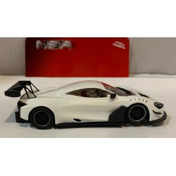 SLOT CAR NSR 0238 McLAREN 720S TEST CAR BLANCO