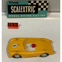 SLOT CAR SCX TRIANG SCALEXTRIC MM/C61 PORSCHE SPYDER -5 AMARILLO