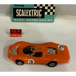 SLOT CAR SCX TRIANG SCALEXTRIC C-18 FORD P68 3L -3 NARANJA