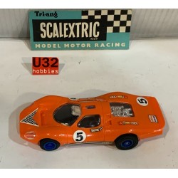 SLOT CAR SCX TRIANG SCALEXTRIC YOU STEER YS118 FORD P68 3L -5 NARANJA