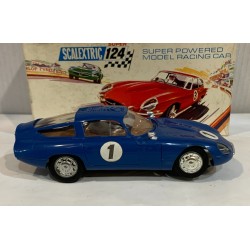 SLOT CAR TRIANG SCALEXTRIC SUPER 124 24C/100 ALFA ROMEO GTZ SPORT SALOON -1 AZUL