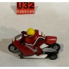 SLOT CAR MOTORCYCLE MOTO GP ROJA