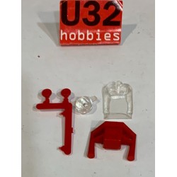 SLOT CAR SUPER SHELLS KIT CARROCERIA FERRARI 158 V8 ROJA