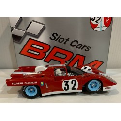 SLOT CAR BRM-0209  1/24 FERRARI 512M -32 1000Km SPA 1971 SCUDERIA FILIPINETTI