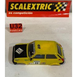 SLOT CAR SCX SCALEXTRIC ALTAYA CARROCERIA RENAULT 5 COPA -22 AMARILLO