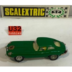 SLOT CAR SCX SCALEXTRIC EXIN C-34 JAGUAR E TYPE VERDE HECHO EN MEXICO