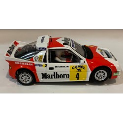 SLOT CAR SCALEAUTO SC-6301R FORD RS200 -4 CTO.ESPAÑA DE TIERRA 1989