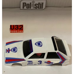 SLOT CAR POLISTIL CARROCERIA LANCIA DELTA S4 -3 MARTINI MARKKU ALEN-I.KIVIMAKI