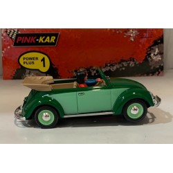 SLOT CAR PINK KAR CV028 VW VOLKSWAGEN BEETLE ESCARABAJO DESCAPOTABLE VERDE