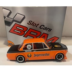 SLOT CAR BRM 114 1/24 BMW 2002 TL -536 JAGERMEISTER 100 HFR MEILEN TROPHY