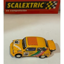 SLOT CAR SCX SCALEXTRIC 6146 SEAT FIAT 600 ABARTH -5 TISSOT