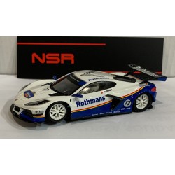 SLOT CAR NSR 0577AW CORVETTE C8.R -77 ROTHMANS BLUE