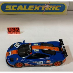 SLOT CAR SCX SCALEXTRIC McLAREN F1 GTR  -34 ROFGO GULF  SCALEXTRIC UK