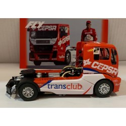 SLOT CAR FLY TRUCK 63 CAMION MAN GP TURQUIA 2012 CEPSA ANTONIO ALBACETE