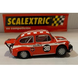 SLOT CAR SCX SCALEXTRIC 6385 FIAT SEAT ABARTH 1000 -38 SONY
