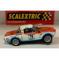SLOT CAR SCX SCALEXTRIC 6377 FIAT 124 SPYDER -19 GULF S.PARRINI