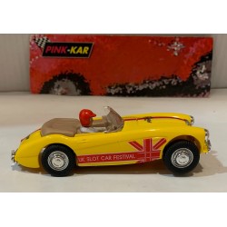 SLOT CAR PINK KAR CC21 AUSTIN HEALEY 3000 UK SLOT CAR FESTIVAL 2016 LIMITED ED.