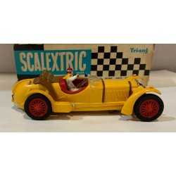 SLOT CAR SCALEXTRIC C-65 ALFA ROMEO 8c AMARILLO FRANCIA CON CAJA