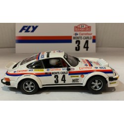 SLOT CAR FLY A2067 PORSCHE 934 -34 RALLY MONTE CARLO 1981 G.SANSON-C.MAZLOUMIAN