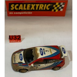 SLOT CAR SCX SCALEXTRIC FORD FOCUS WRC -7 MONTECARLO 99  Mc RAE EFECTO BARRO