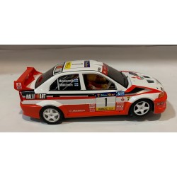 SLOT CAR SCALEAUTO SC-6285R MITSUBISHI LANCER EVO V -1 CATALUNYA 1998 T.MAKINEN