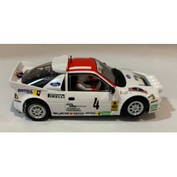 SLOT CAR SCALEAUTO SC-6300R FORD RS200 -4 COSTA BRAVA 1986 A.ZANINI-J.AUTET