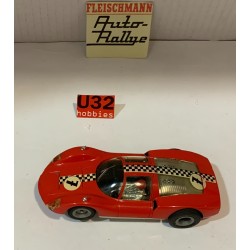 SLOT CAR FLEISCHMANN AUTO RALLYE 3220  PORSCHE CARRERA 6 -7 ROJO